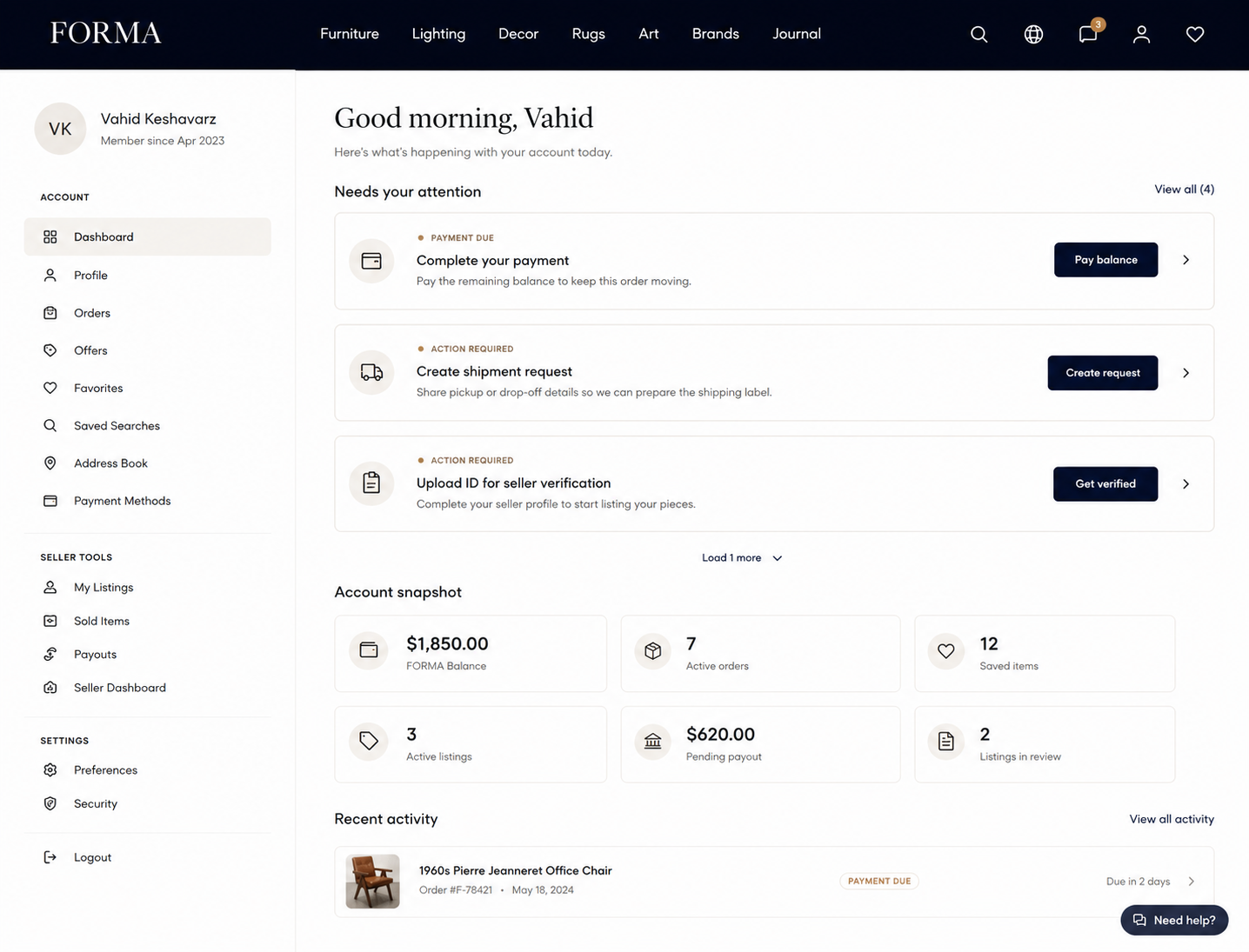 Marketplace project preview 4